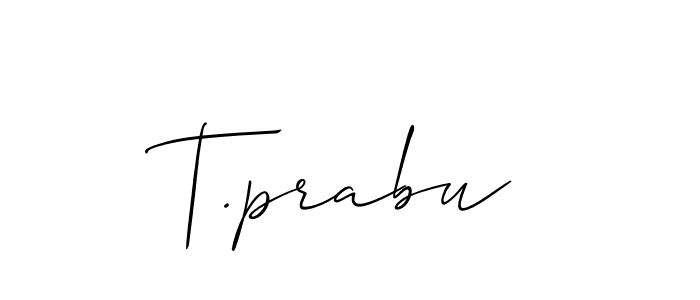 Make a beautiful signature design for name T.prabu. Use this online signature maker to create a handwritten signature for free. T.prabu signature style 2 images and pictures png