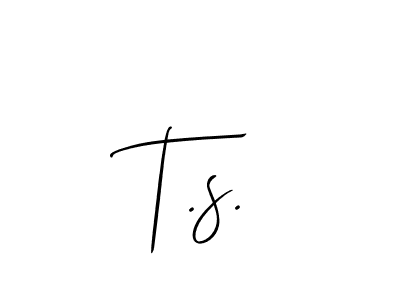 Once you've used our free online signature maker to create your best signature Allison_Script style, it's time to enjoy all of the benefits that T.s. name signing documents. T.s. signature style 2 images and pictures png