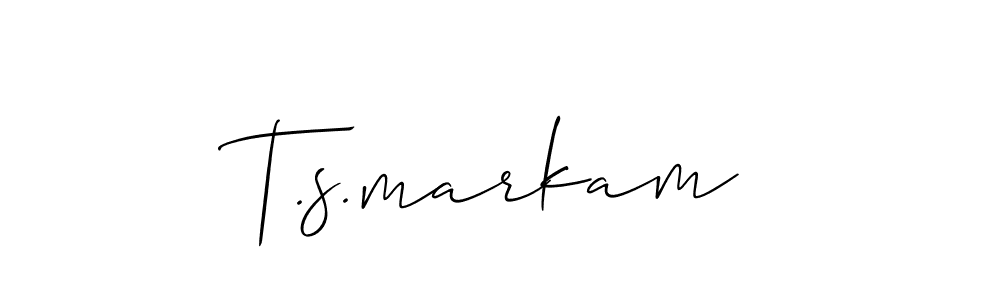 This is the best signature style for the T.s.markam name. Also you like these signature font (Allison_Script). Mix name signature. T.s.markam signature style 2 images and pictures png