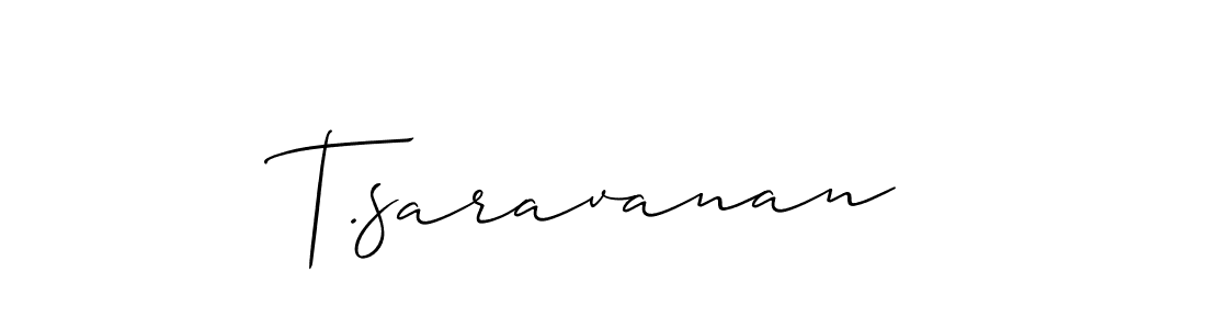 Best and Professional Signature Style for T.saravanan. Allison_Script Best Signature Style Collection. T.saravanan signature style 2 images and pictures png