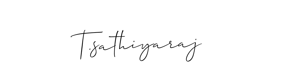 Make a beautiful signature design for name T.sathiyaraj. Use this online signature maker to create a handwritten signature for free. T.sathiyaraj signature style 2 images and pictures png