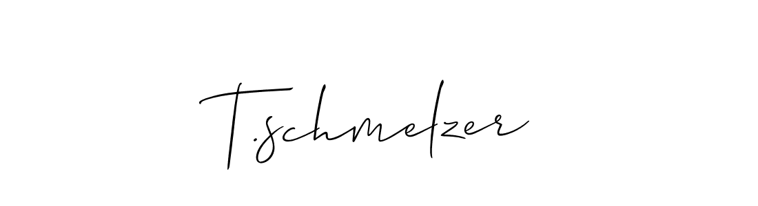 Also You can easily find your signature by using the search form. We will create T.schmelzer name handwritten signature images for you free of cost using Allison_Script sign style. T.schmelzer signature style 2 images and pictures png