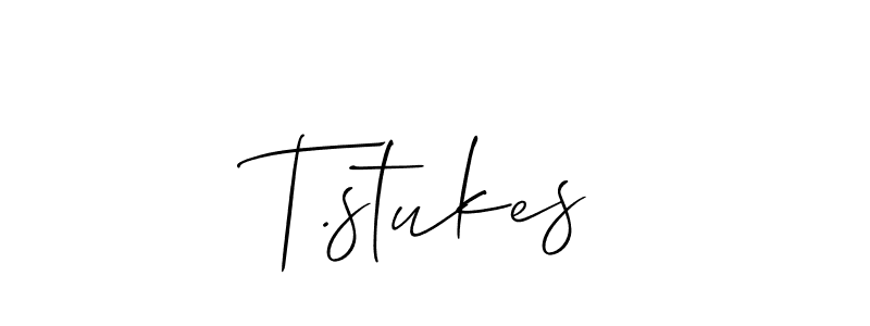 It looks lik you need a new signature style for name T.stukes. Design unique handwritten (Allison_Script) signature with our free signature maker in just a few clicks. T.stukes signature style 2 images and pictures png