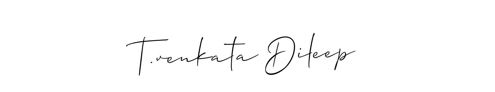 You can use this online signature creator to create a handwritten signature for the name T.venkata Dileep. This is the best online autograph maker. T.venkata Dileep signature style 2 images and pictures png