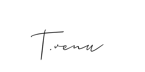 Once you've used our free online signature maker to create your best signature Allison_Script style, it's time to enjoy all of the benefits that T.venu name signing documents. T.venu signature style 2 images and pictures png