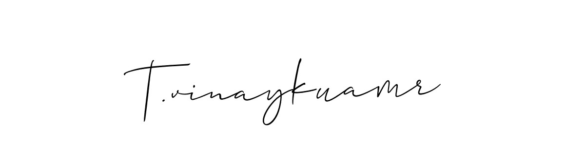 It looks lik you need a new signature style for name T.vinaykuamr. Design unique handwritten (Allison_Script) signature with our free signature maker in just a few clicks. T.vinaykuamr signature style 2 images and pictures png