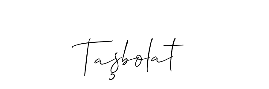 Taşbolat stylish signature style. Best Handwritten Sign (Allison_Script) for my name. Handwritten Signature Collection Ideas for my name Taşbolat. Taşbolat signature style 2 images and pictures png