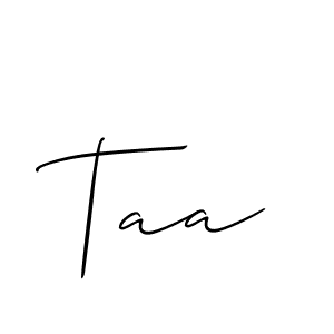 Similarly Allison_Script is the best handwritten signature design. Signature creator online .You can use it as an online autograph creator for name Taa. Taa signature style 2 images and pictures png