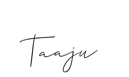 Similarly Allison_Script is the best handwritten signature design. Signature creator online .You can use it as an online autograph creator for name Taaju. Taaju signature style 2 images and pictures png