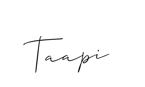 Once you've used our free online signature maker to create your best signature Allison_Script style, it's time to enjoy all of the benefits that Taapi name signing documents. Taapi signature style 2 images and pictures png