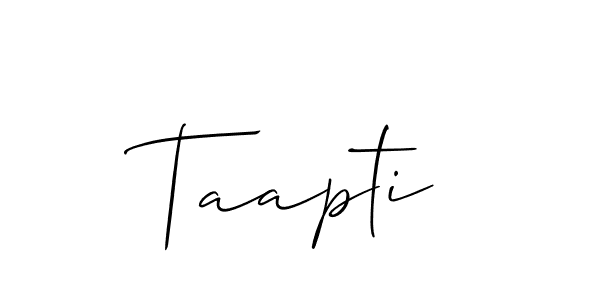 You should practise on your own different ways (Allison_Script) to write your name (Taapti) in signature. don't let someone else do it for you. Taapti signature style 2 images and pictures png