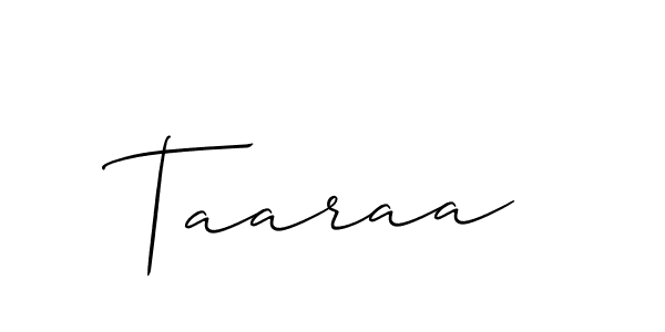 Taaraa stylish signature style. Best Handwritten Sign (Allison_Script) for my name. Handwritten Signature Collection Ideas for my name Taaraa. Taaraa signature style 2 images and pictures png