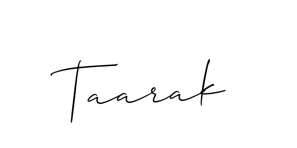 How to make Taarak signature? Allison_Script is a professional autograph style. Create handwritten signature for Taarak name. Taarak signature style 2 images and pictures png