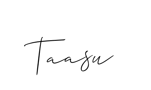 Also You can easily find your signature by using the search form. We will create Taasu name handwritten signature images for you free of cost using Allison_Script sign style. Taasu signature style 2 images and pictures png