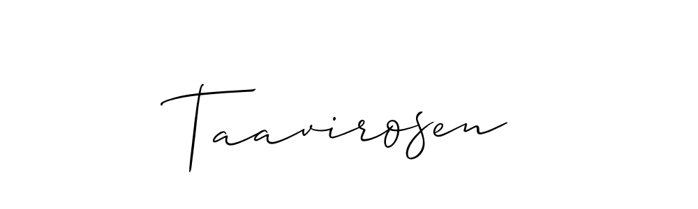 How to Draw Taavirosen signature style? Allison_Script is a latest design signature styles for name Taavirosen. Taavirosen signature style 2 images and pictures png