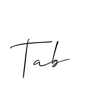 How to Draw Tab signature style? Allison_Script is a latest design signature styles for name Tab. Tab signature style 2 images and pictures png