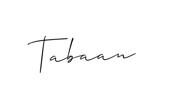 How to make Tabaan name signature. Use Allison_Script style for creating short signs online. This is the latest handwritten sign. Tabaan signature style 2 images and pictures png