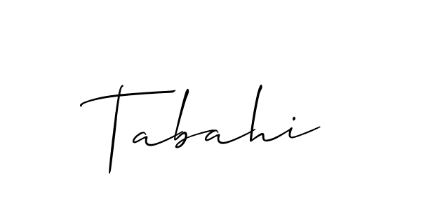 Make a short Tabahi signature style. Manage your documents anywhere anytime using Allison_Script. Create and add eSignatures, submit forms, share and send files easily. Tabahi signature style 2 images and pictures png