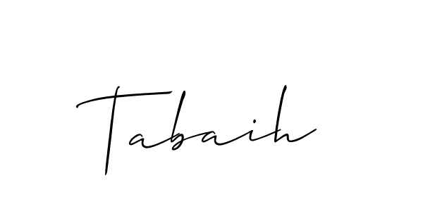 Also we have Tabaih name is the best signature style. Create professional handwritten signature collection using Allison_Script autograph style. Tabaih signature style 2 images and pictures png