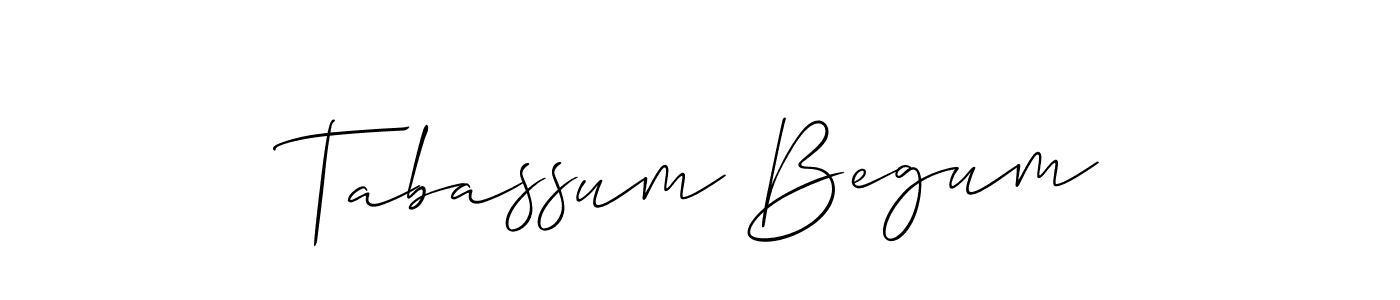 Tabassum Begum stylish signature style. Best Handwritten Sign (Allison_Script) for my name. Handwritten Signature Collection Ideas for my name Tabassum Begum. Tabassum Begum signature style 2 images and pictures png