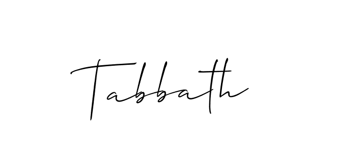 How to make Tabbath name signature. Use Allison_Script style for creating short signs online. This is the latest handwritten sign. Tabbath signature style 2 images and pictures png