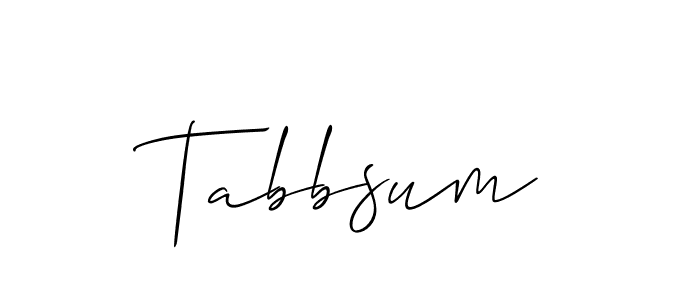 Best and Professional Signature Style for Tabbsum. Allison_Script Best Signature Style Collection. Tabbsum signature style 2 images and pictures png