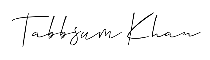 A modern signature idea for name Tabbsum Khan using Allison_Script font. Clean strokes and elegant curves make it stand out instantly. Tabbsum Khan signature style 2 images and pictures png