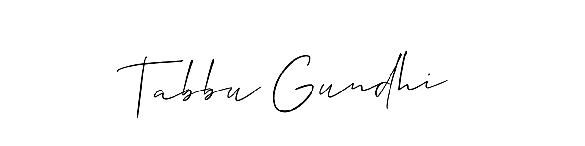 Best and Professional Signature Style for Tabbu Gundhi. Allison_Script Best Signature Style Collection. Tabbu Gundhi signature style 2 images and pictures png