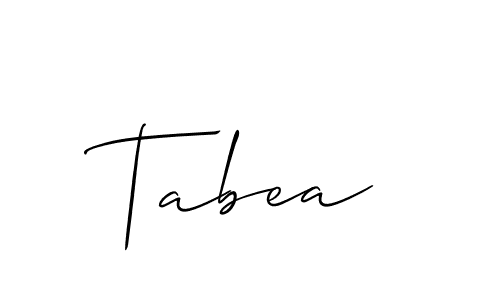 Also we have Tabea name is the best signature style. Create professional handwritten signature collection using Allison_Script autograph style. Tabea signature style 2 images and pictures png