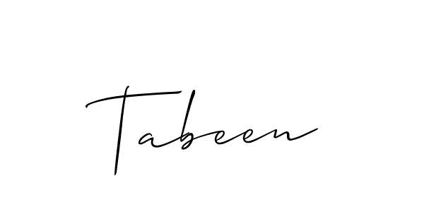 Allison_Script is a professional signature style that is perfect for those who want to add a touch of class to their signature. It is also a great choice for those who want to make their signature more unique. Get Tabeen name to fancy signature for free. Tabeen signature style 2 images and pictures png