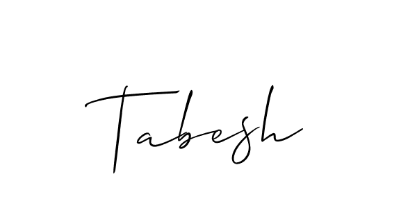 Design your own signature with our free online signature maker. With this signature software, you can create a handwritten (Allison_Script) signature for name Tabesh. Tabesh signature style 2 images and pictures png
