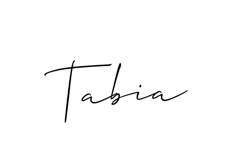 Make a short Tabia signature style. Manage your documents anywhere anytime using Allison_Script. Create and add eSignatures, submit forms, share and send files easily. Tabia signature style 2 images and pictures png