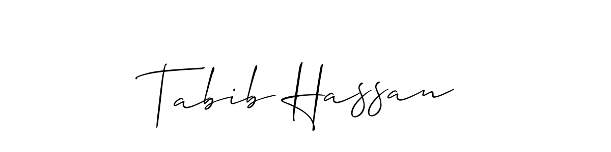 Create a beautiful signature design for name Tabib Hassan. With this signature (Allison_Script) fonts, you can make a handwritten signature for free. Tabib Hassan signature style 2 images and pictures png