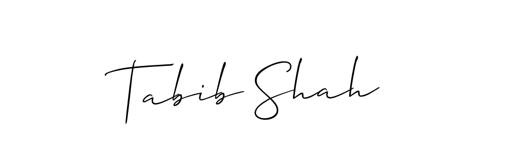 Design your own signature with our free online signature maker. With this signature software, you can create a handwritten (Allison_Script) signature for name Tabib Shah. Tabib Shah signature style 2 images and pictures png