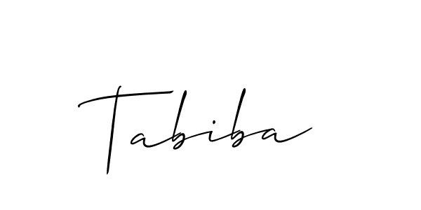 Allison_Script is a professional signature style that is perfect for those who want to add a touch of class to their signature. It is also a great choice for those who want to make their signature more unique. Get Tabiba name to fancy signature for free. Tabiba signature style 2 images and pictures png