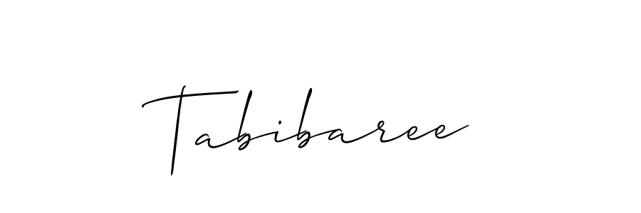 Create a beautiful signature design for name Tabibaree. With this signature (Allison_Script) fonts, you can make a handwritten signature for free. Tabibaree signature style 2 images and pictures png