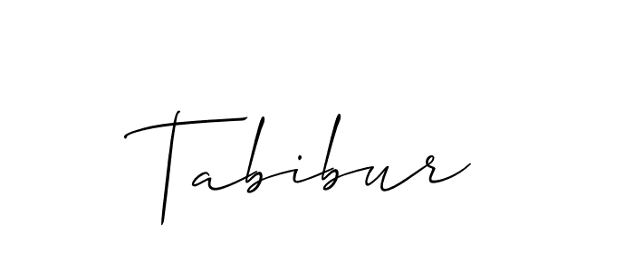 How to make Tabibur signature? Allison_Script is a professional autograph style. Create handwritten signature for Tabibur name. Tabibur signature style 2 images and pictures png