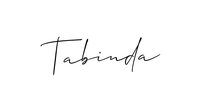 if you are searching for the best signature style for your name Tabinda. so please give up your signature search. here we have designed multiple signature styles  using Allison_Script. Tabinda signature style 2 images and pictures png