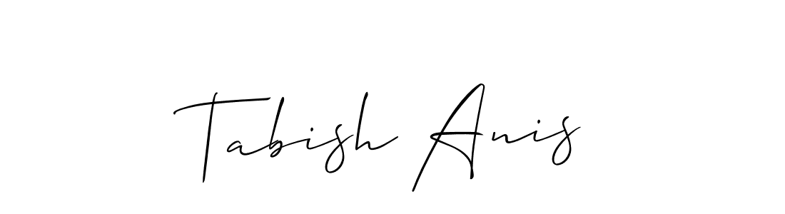 Best and Professional Signature Style for Tabish Anis. Allison_Script Best Signature Style Collection. Tabish Anis signature style 2 images and pictures png