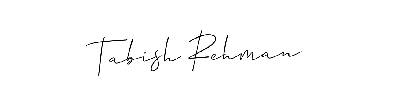 Similarly Allison_Script is the best handwritten signature design. Signature creator online .You can use it as an online autograph creator for name Tabish Rehman. Tabish Rehman signature style 2 images and pictures png