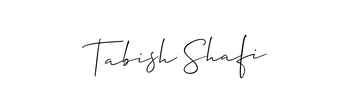 How to Draw Tabish Shafi signature style? Allison_Script is a latest design signature styles for name Tabish Shafi. Tabish Shafi signature style 2 images and pictures png