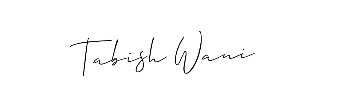 Here are the top 10 professional signature styles for the name Tabish Wani. These are the best autograph styles you can use for your name. Tabish Wani signature style 2 images and pictures png