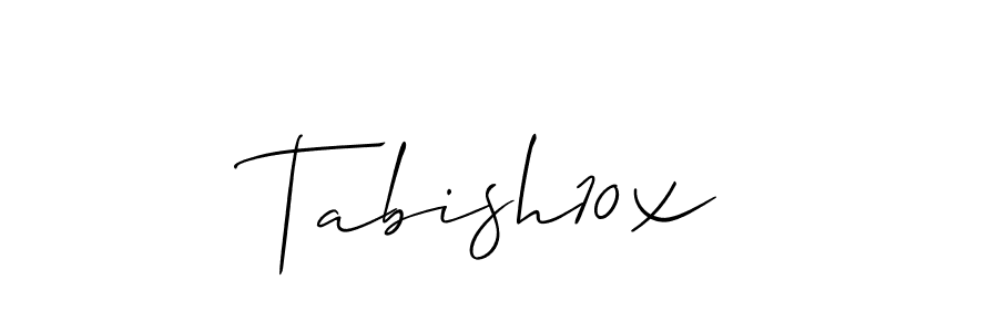 Design your own signature with our free online signature maker. With this signature software, you can create a handwritten (Allison_Script) signature for name Tabish10x. Tabish10x signature style 2 images and pictures png