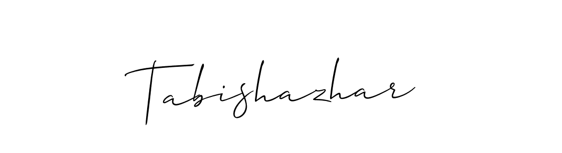 Tabishazhar stylish signature style. Best Handwritten Sign (Allison_Script) for my name. Handwritten Signature Collection Ideas for my name Tabishazhar. Tabishazhar signature style 2 images and pictures png