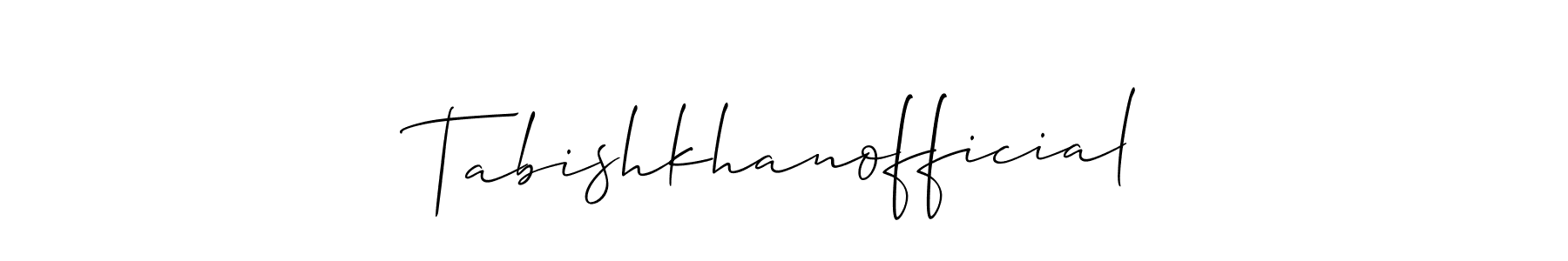Here are the top 10 professional signature styles for the name Tabishkhanofficial. These are the best autograph styles you can use for your name. Tabishkhanofficial signature style 2 images and pictures png