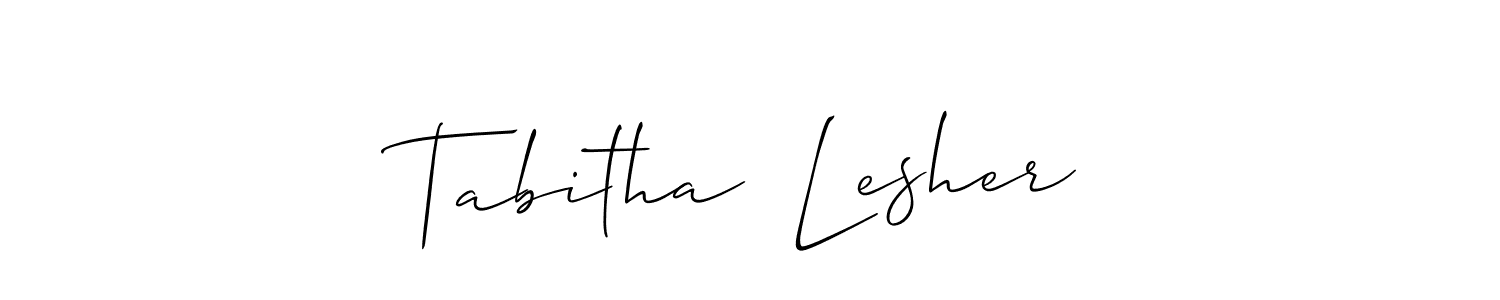 See photos of Tabitha  Lesher official signature by Spectra . Check more albums & portfolios. Read reviews & check more about Allison_Script font. Tabitha  Lesher signature style 2 images and pictures png