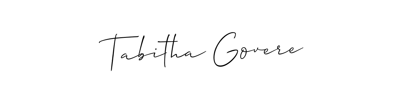 Similarly Allison_Script is the best handwritten signature design. Signature creator online .You can use it as an online autograph creator for name Tabitha Govere. Tabitha Govere signature style 2 images and pictures png
