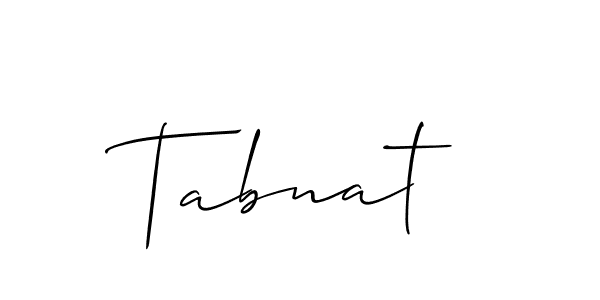 Also we have Tabnat name is the best signature style. Create professional handwritten signature collection using Allison_Script autograph style. Tabnat signature style 2 images and pictures png