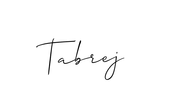 Once you've used our free online signature maker to create your best signature Allison_Script style, it's time to enjoy all of the benefits that Tabrej name signing documents. Tabrej signature style 2 images and pictures png