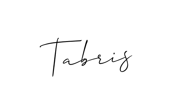 Allison_Script is a professional signature style that is perfect for those who want to add a touch of class to their signature. It is also a great choice for those who want to make their signature more unique. Get Tabris name to fancy signature for free. Tabris signature style 2 images and pictures png